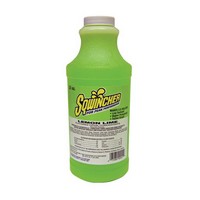 Sqwincher Corporation 020224-LL Sqwincher 32 Ounce Liquid Concentrate Lemon Lime Electrolyte Drink - Yields 2 1/2 Gallons (12 Ea